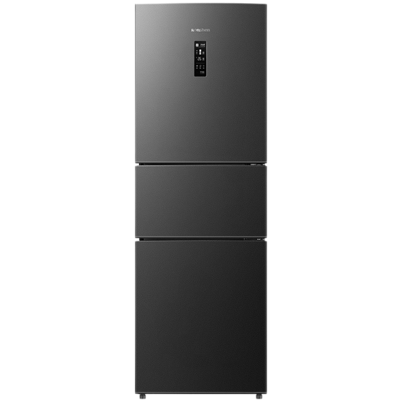 Ronshen 容聲 BCD-252WD18NP 風(fēng)冷三門冰箱 252L 墨韻灰 券后1729元