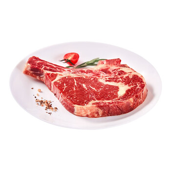 鴻亮 戰(zhàn)斧牛排250g*5袋 調理靜腌帶骨牛排骨 燒烤生鮮牛肉1250g