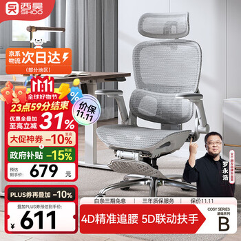 西昊 B300Pro人體工學(xué)椅辦公椅舒適久坐電腦椅家用電競(jìng)椅